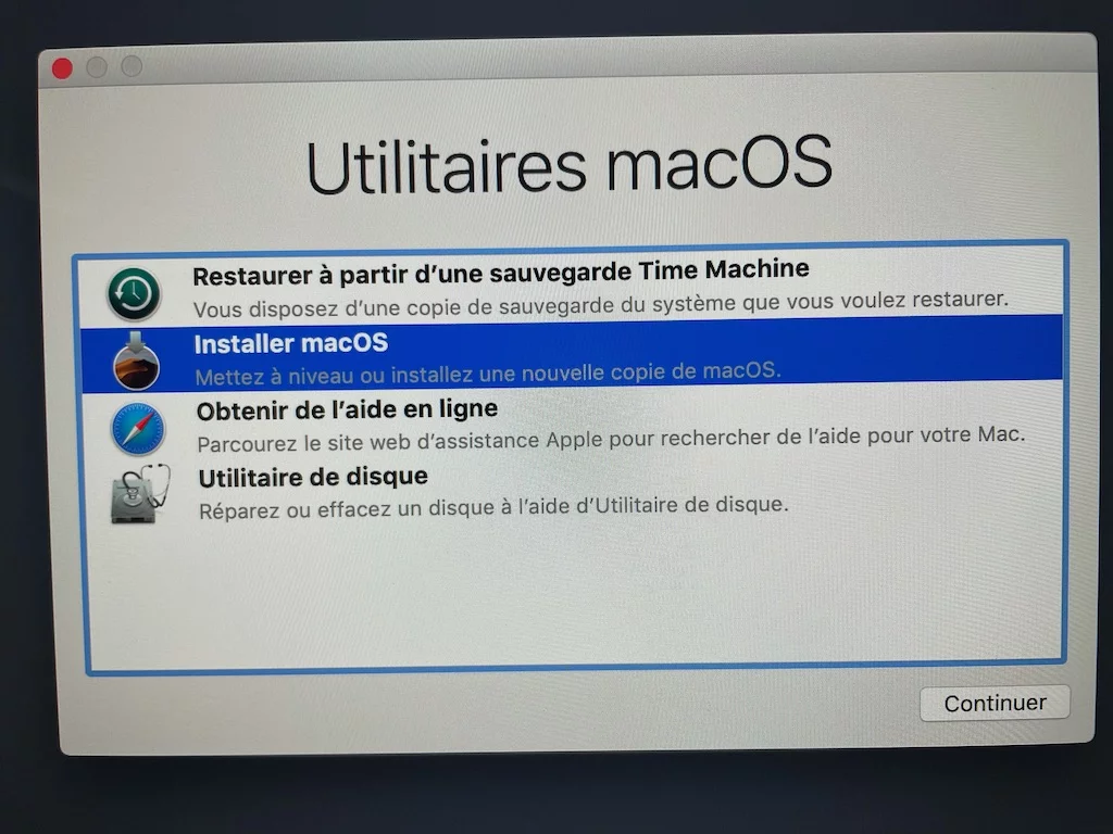 installer macos mojave en double demarrage avec big sur