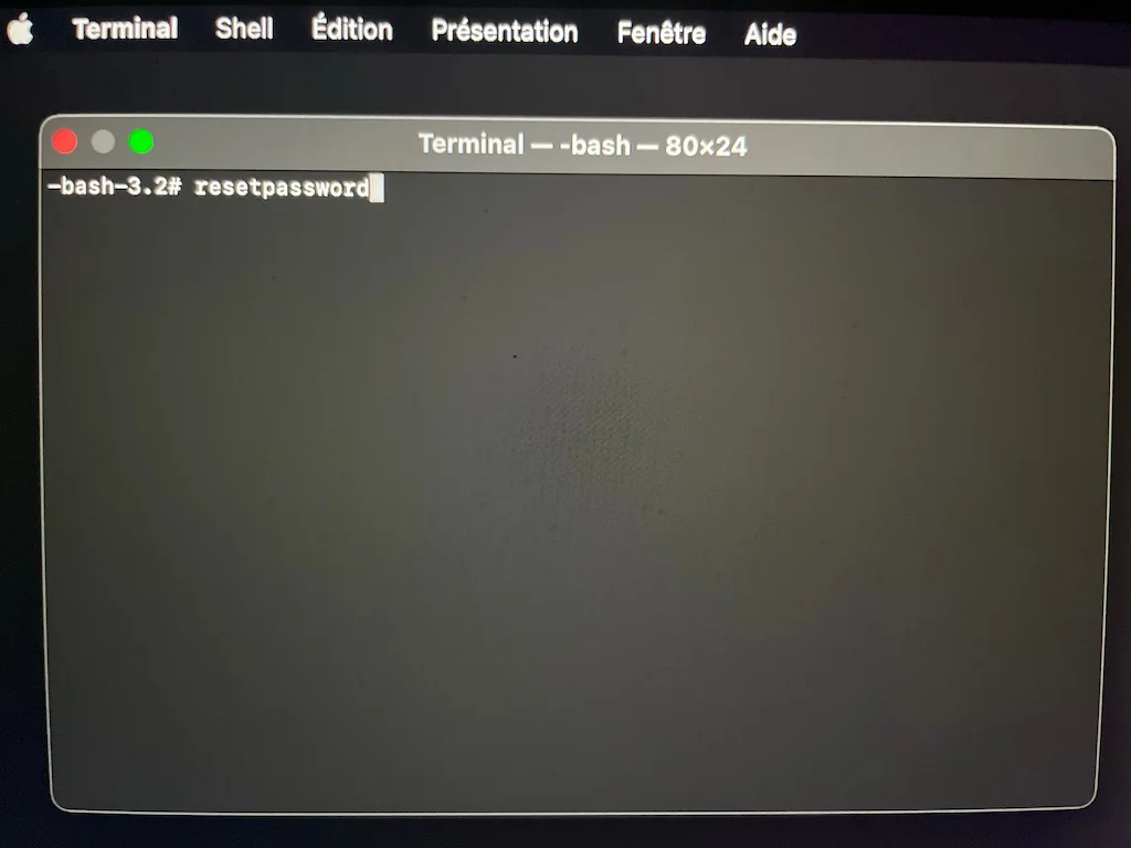 resetpassword macos big sur