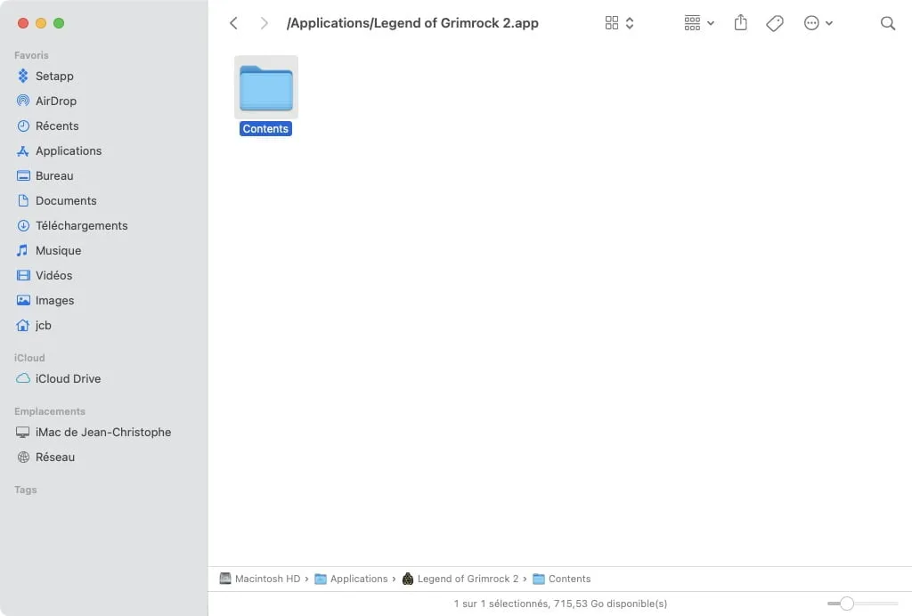 autorisation pour ouvrir un fichier sur Mac