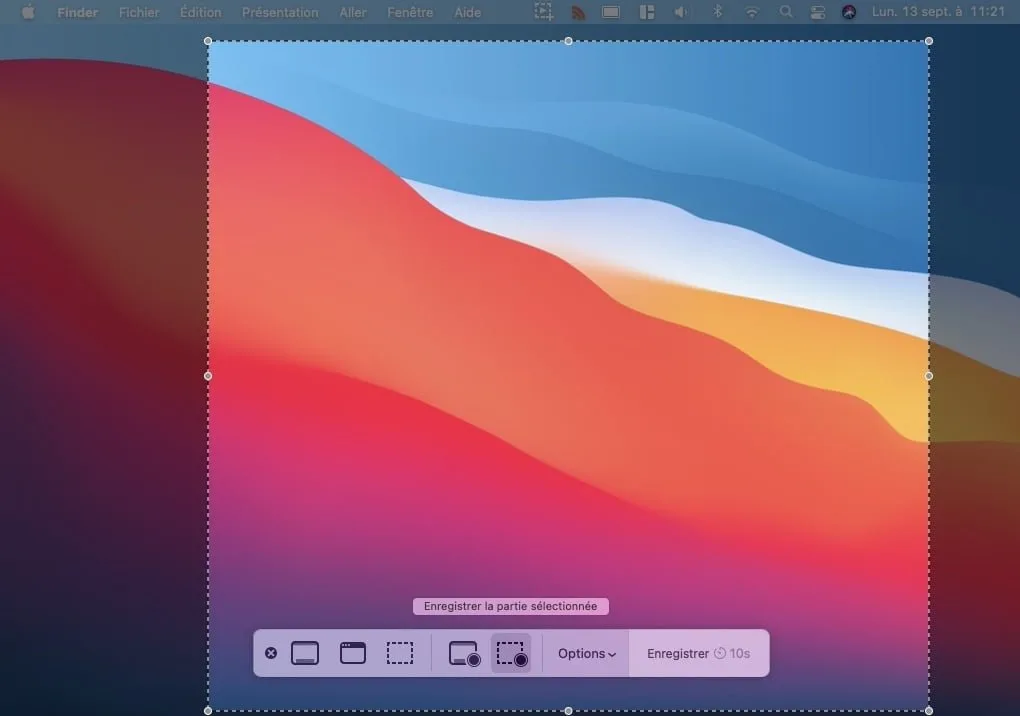 Enregistrer un appel FaceTime sur Mac (3 étapes) 2 Enregistrer un appel FaceTime sur Mac enregistrer la partie selectionnee