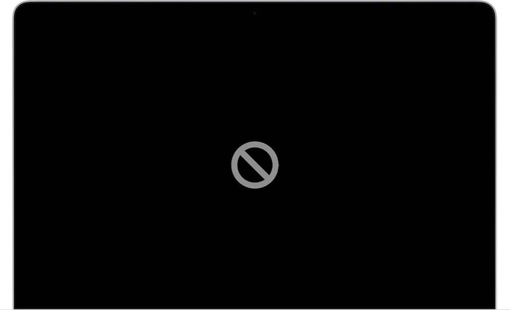 Mac Silicon ne demarre plus cercle barre