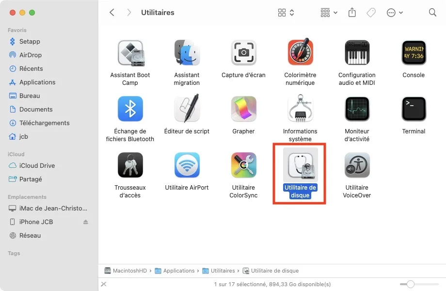 Voir l'espace disque libre sur Mac (disque, clé USB, dossier) : 8 façons de procéder ! 8 Utilitaire de disque mac gestion espace libre stockage