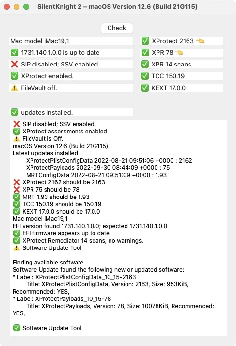 logiciel controle securite mac