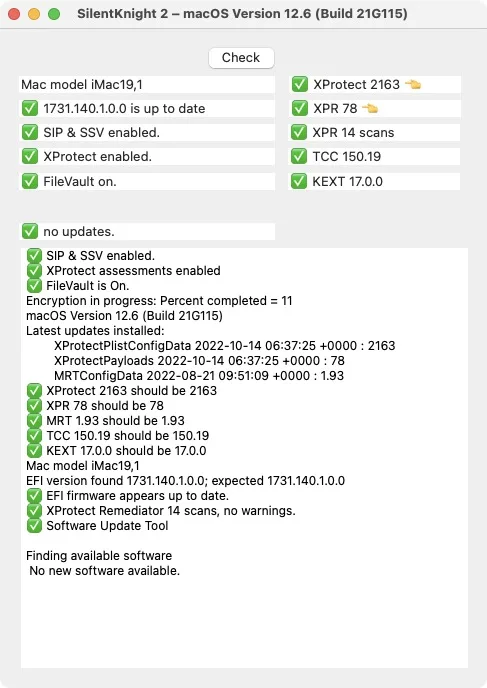 mac niveau de securite maximum