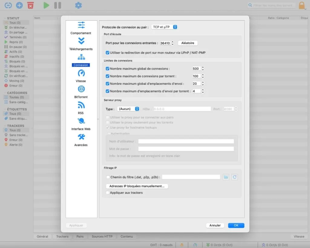 qBittorrent apple silicon tutoriel configuration