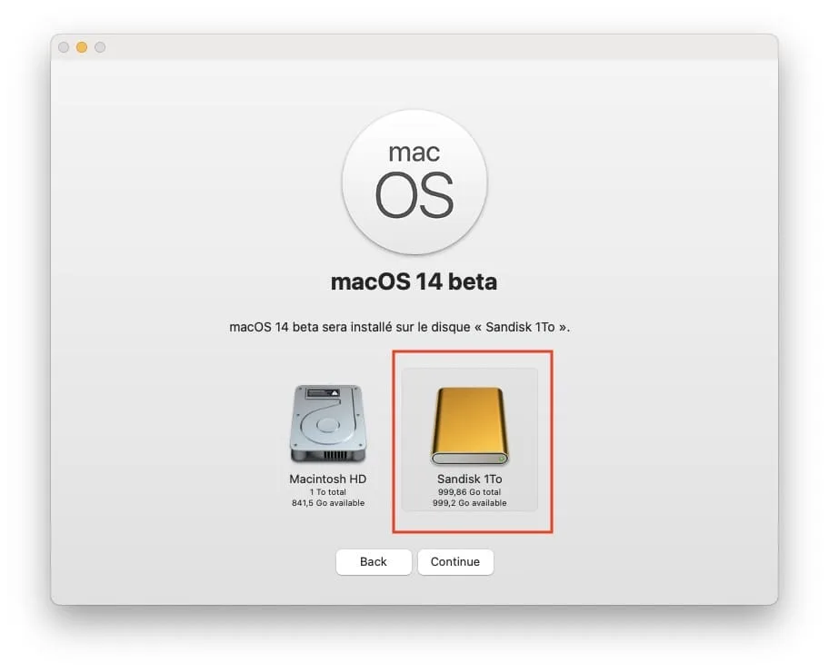 Comment installer macOS Sonoma sur un disque externe (dual boot) 5 installer sonoma sur un ssd externe