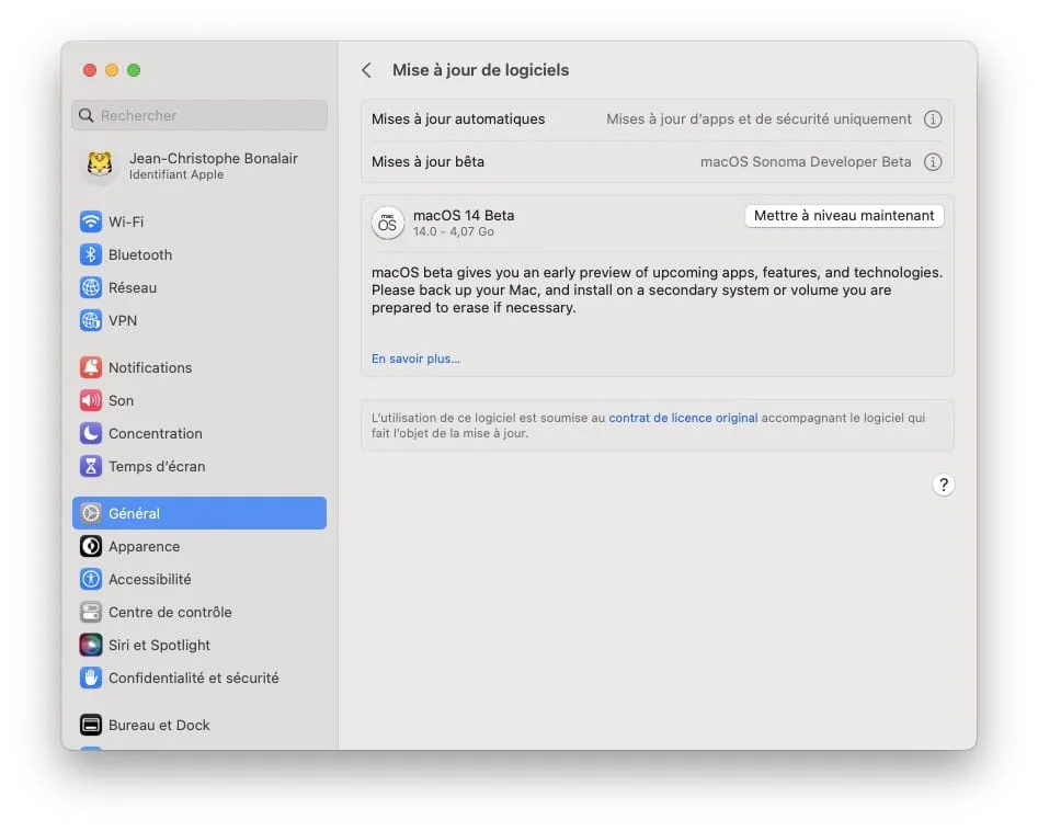 Comment installer macOS Sonoma sur un disque externe (dual boot) 1 telecharger fichier installation macos sonoma