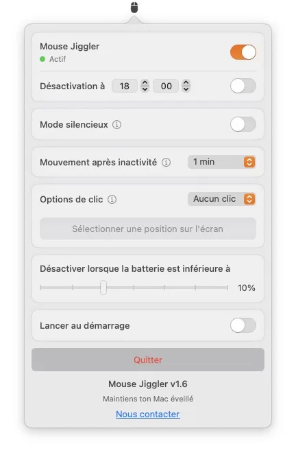 Comment empêcher la mise en veille du Mac très simplement 4 empecher mise en veille mac avec mouvements souris