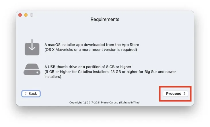 Créer une clé USB bootable macOS de Lion à Tahoe avec TINU (Open Source) 3 creer cle USB macOS sans Terminal