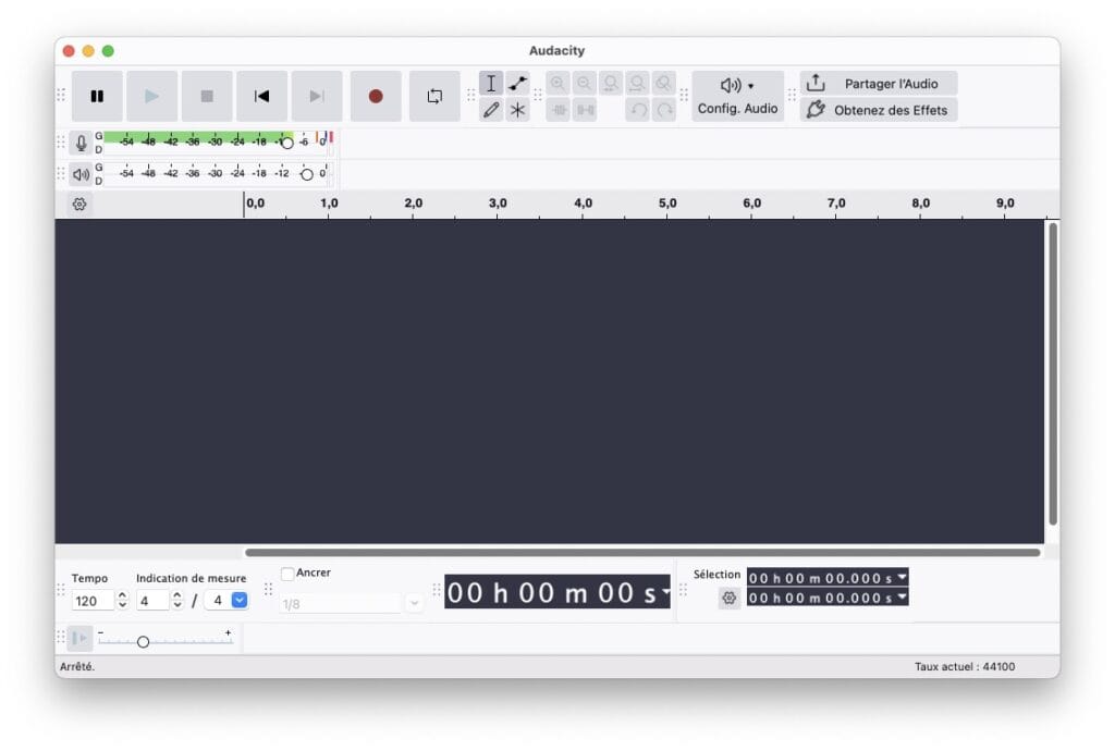 Comment enregistrer un podcast sur Mac avec Audacity 3 activer le monitoring silencieux