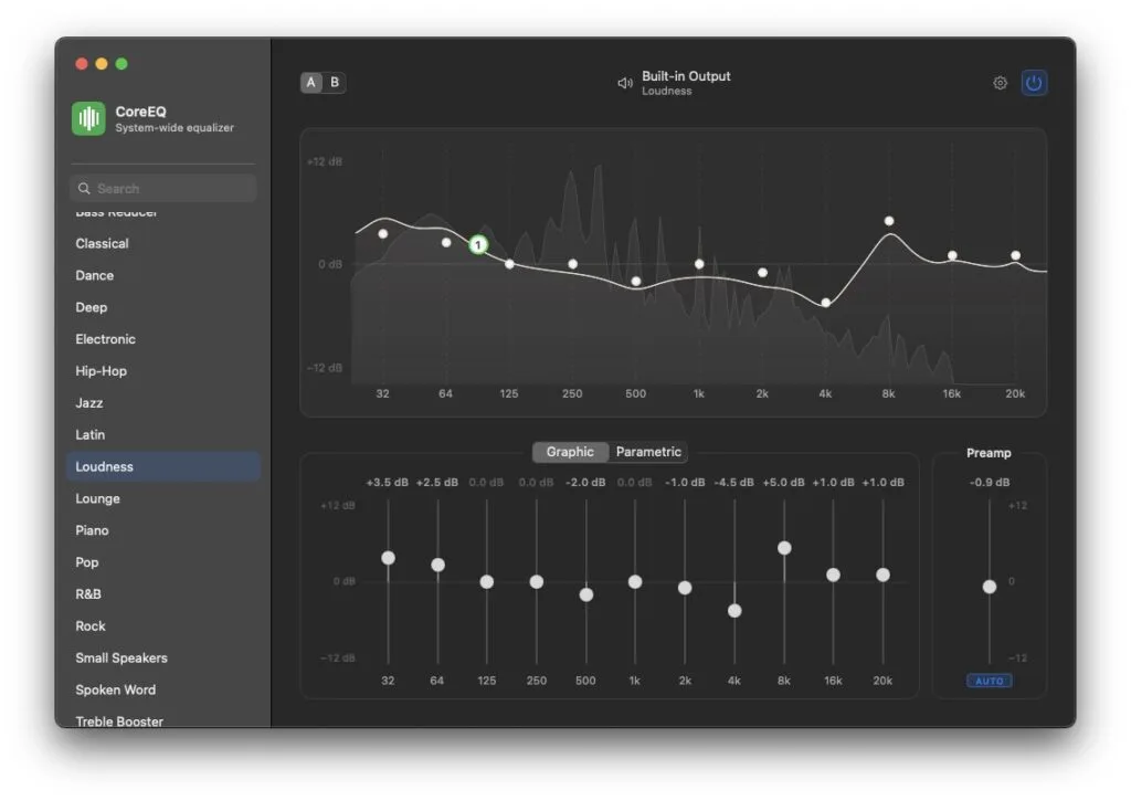 CoreEQ : un égaliseur audio pour Mac GÉNIAL… 1 CoreEQ egaliseur audio mac gratuit