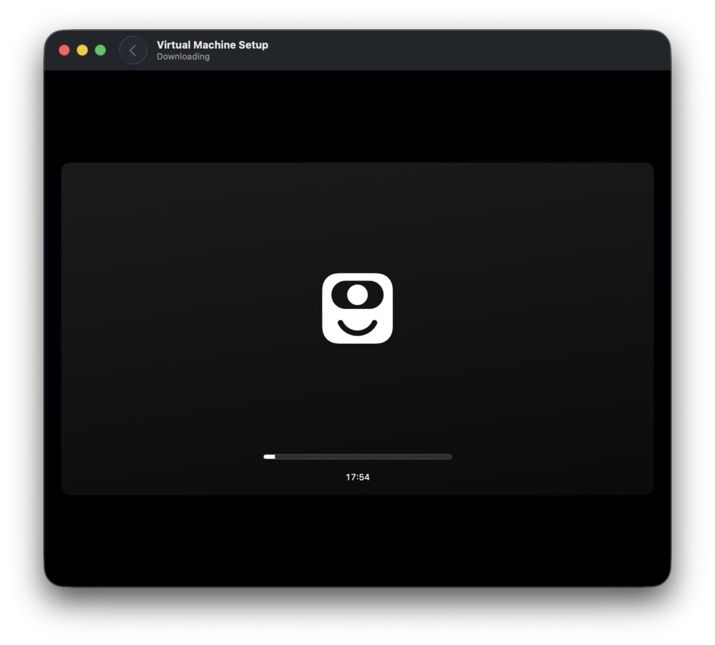 macos golden gate 27 en cours installation avec virtualbuddy