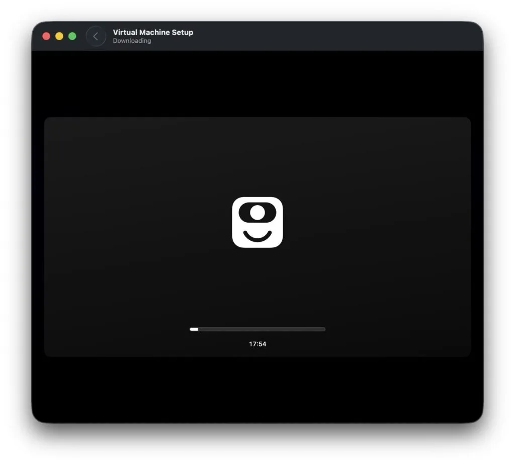 macos golden gate 27 en cours installation avec virtualbuddy